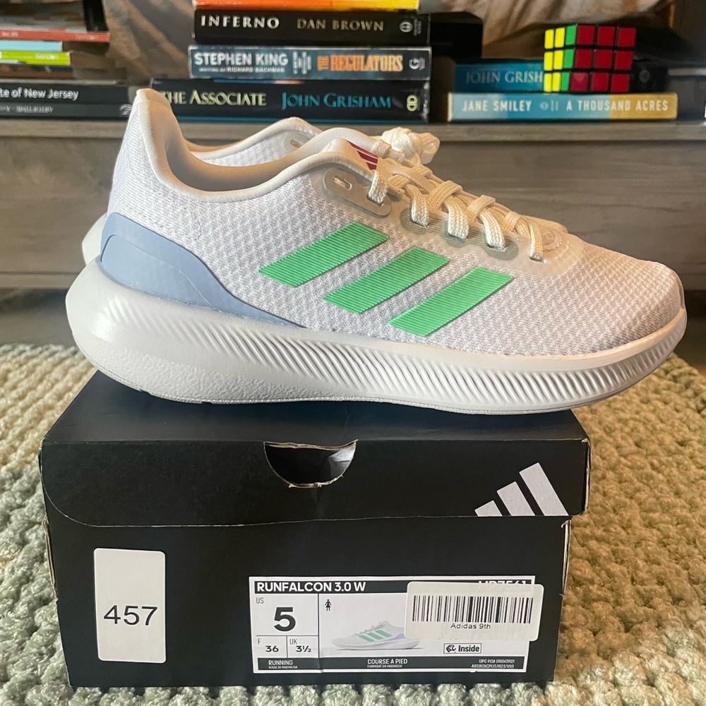 The Adidas Runfalcon 3.0 in size US 5 women